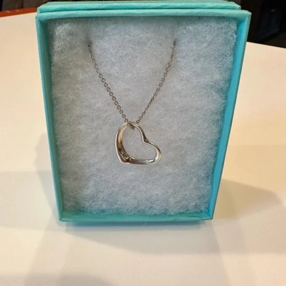 Tiffany & Co. Elsa Peretti Open Heart Necklace Large